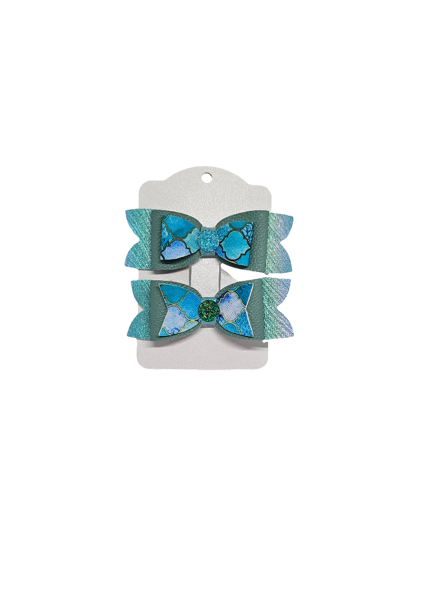 Blue Hair Clips