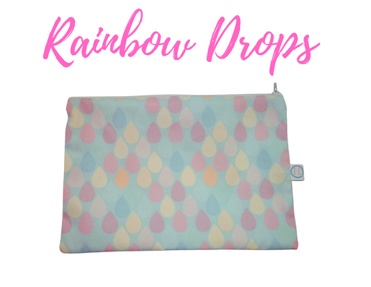 Rainbow Drops Zipper Bag